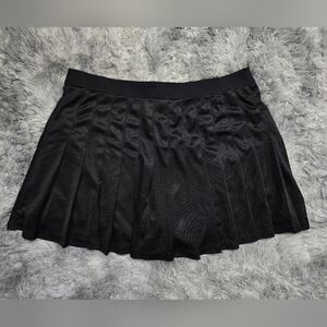 PINK Victoria's Secret Textured Black Skater Skort With Pockets XXL